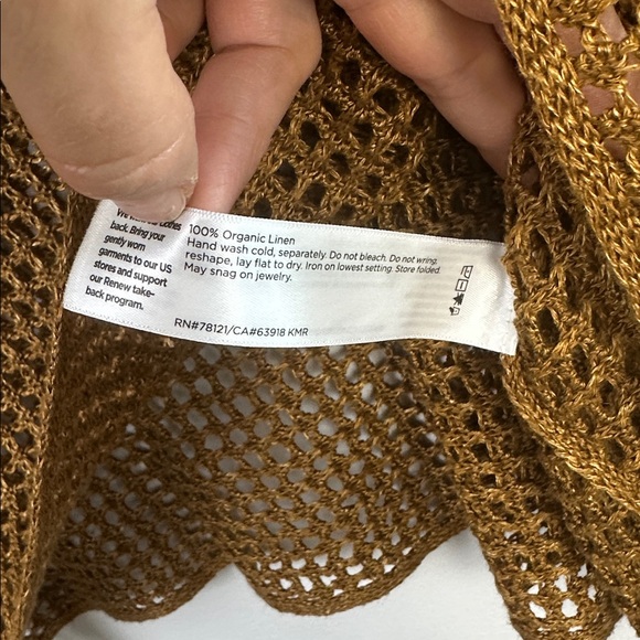 NEW Eileen Fisher Organic Linen Delave Bateau Neck Top 2X Boxy Fit Short Length - Picture 15 of 16